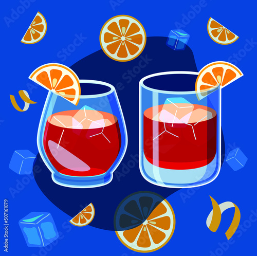 Negroni cóctel italiano
