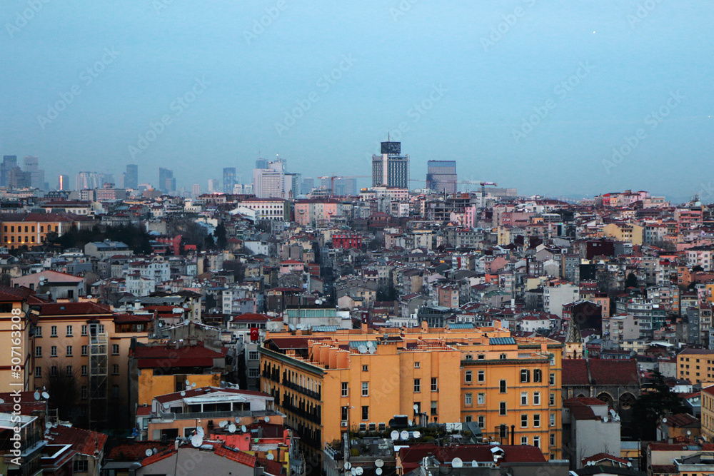 aerial view of the Istanbul Buildings and Architecture