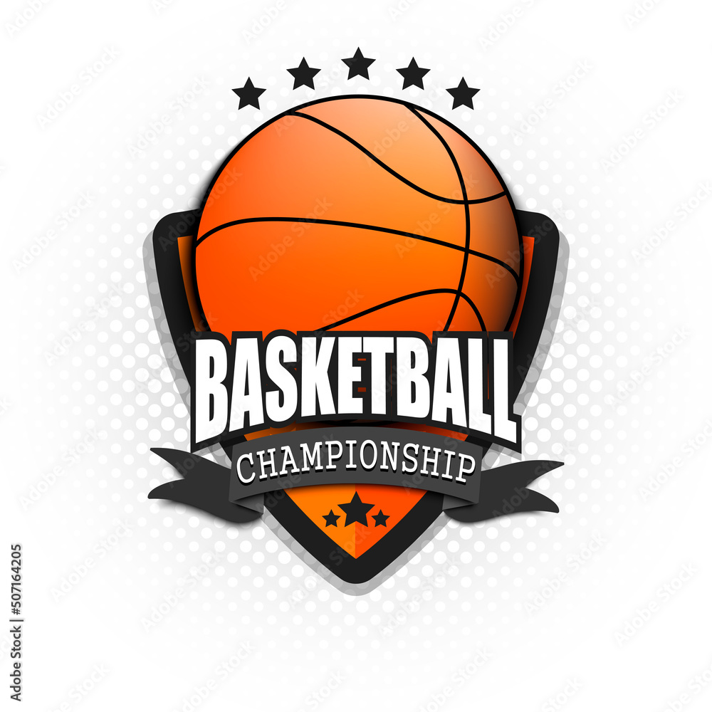 Basketball logo template design