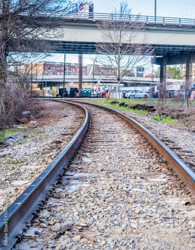 Railroad Tracks Through Downtown Atlanta
