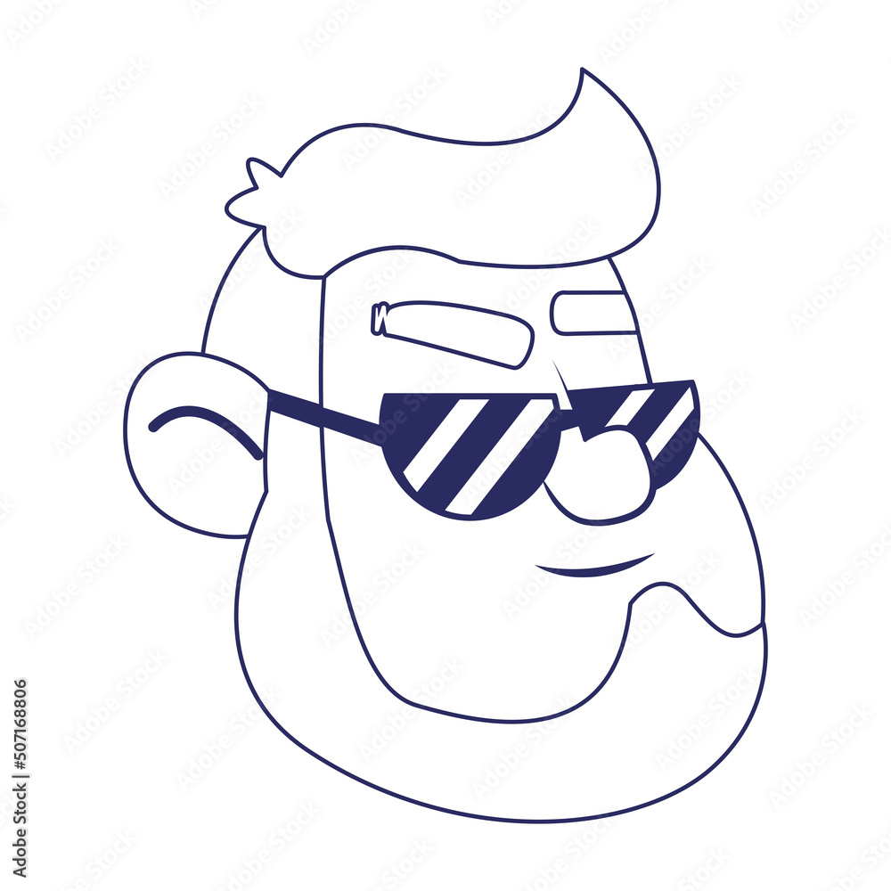 Isolated male urban character avatar Vector illustration Isolated male urban character avatar Vector illustration