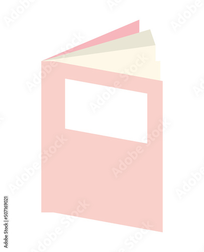 pink textbook open