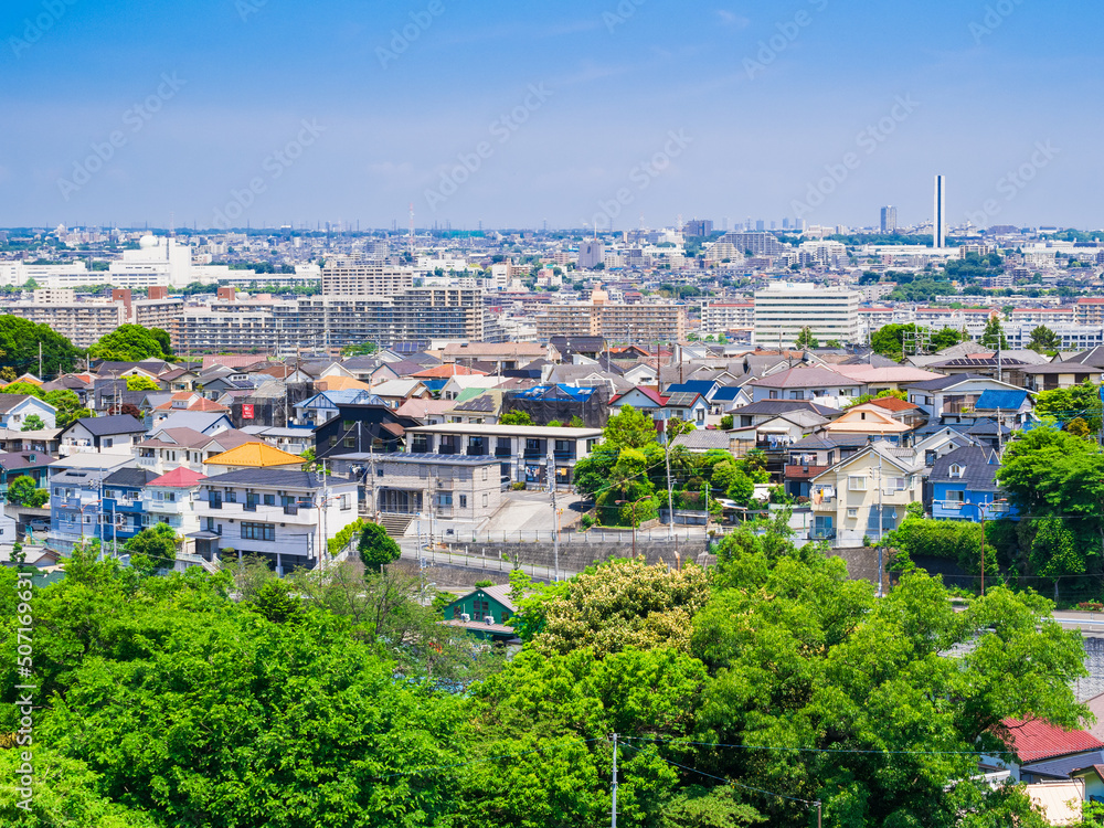 郊外の住宅地　東京