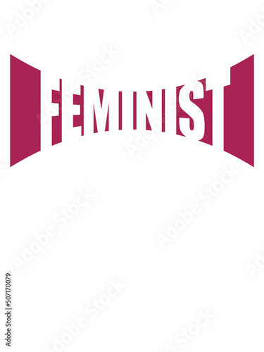 Gebogen Logo Feminist 