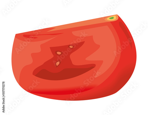 fresh tomato half vegetable