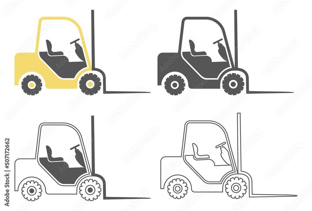 Simple Forklift Icon
