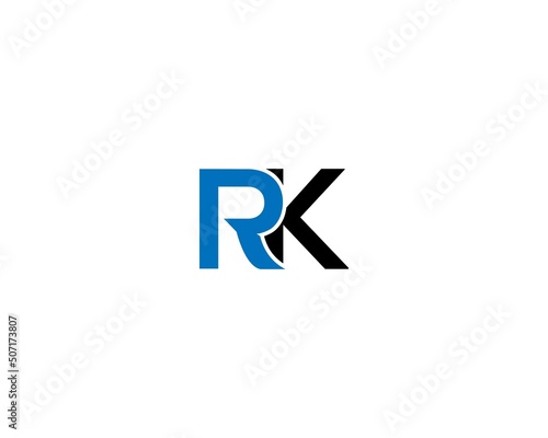 Letter RK Logo Design Idea Concept Vector Symbol illustration. photo