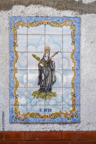 Handpainted azulejo artwork photo