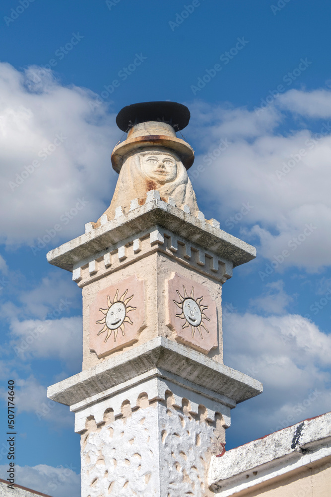 Typical architecture of Algarve chimneys