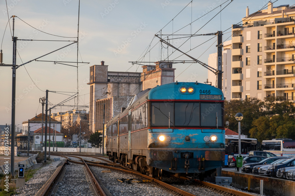 Traintracks in the city of Faro
