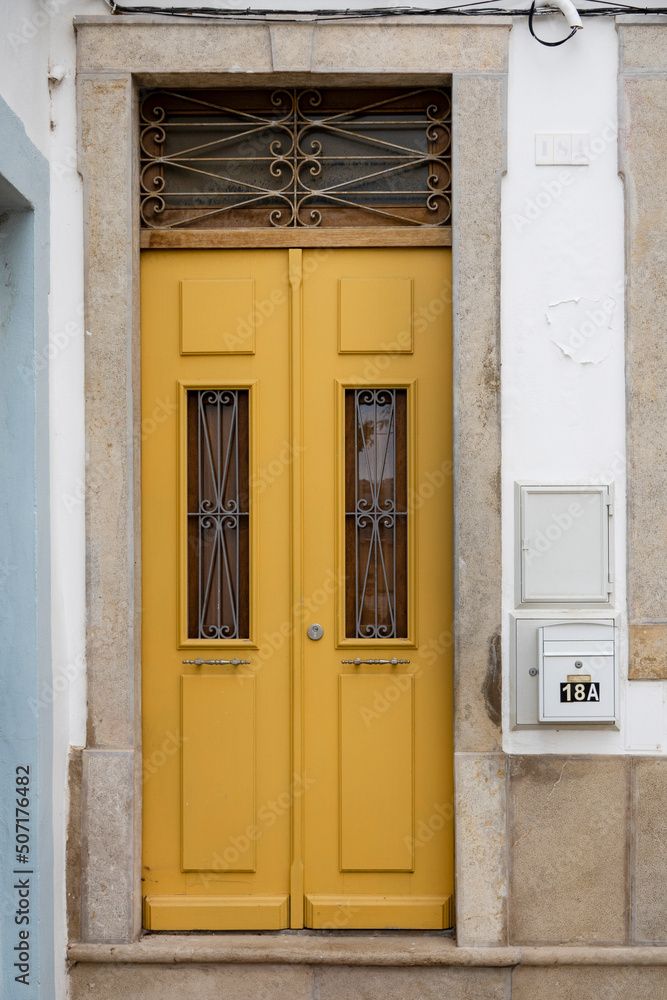 Typical architecture door detail of Portuguese buildings Typical architecture door detail of Portuguese buildings