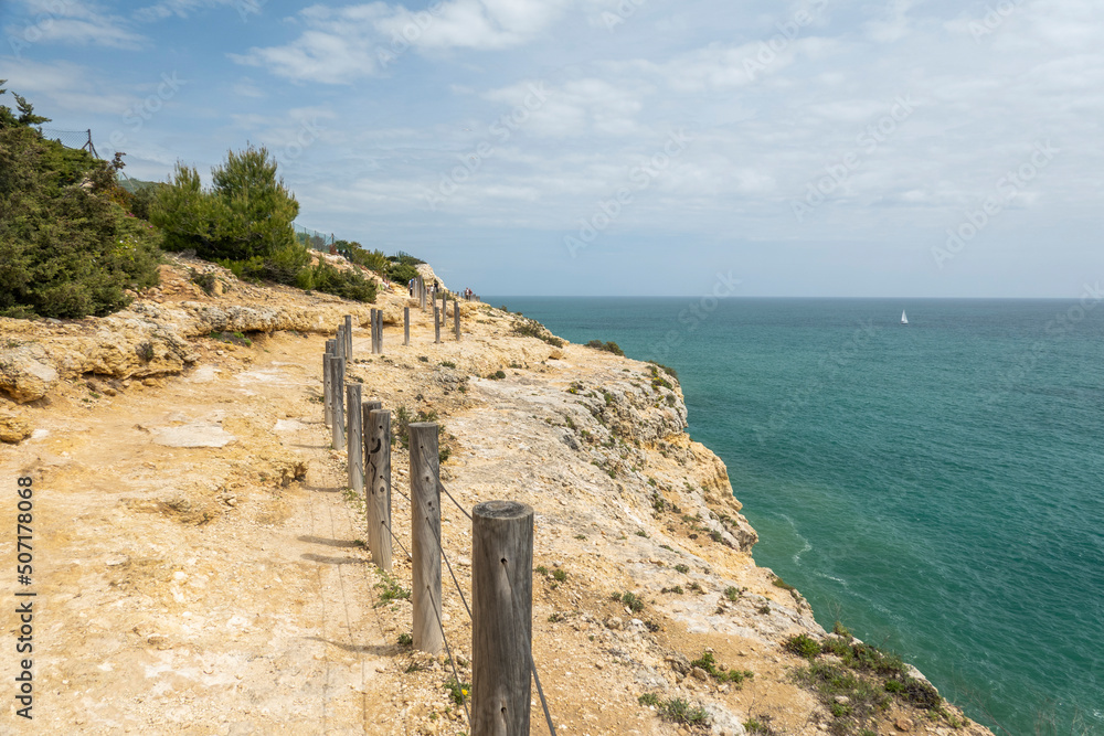 Beautiful portuguese coastline on the Algarve region