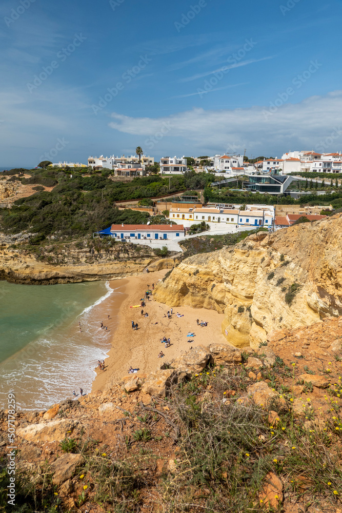 Benagil village on the Algarve region