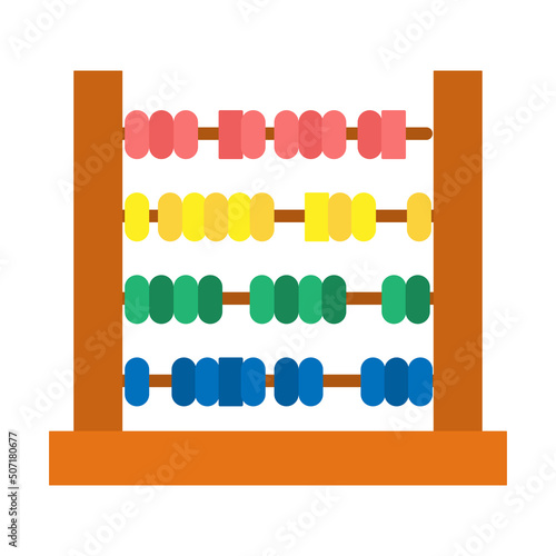 Isolated abacus icon School supply flat design Vector illustration
