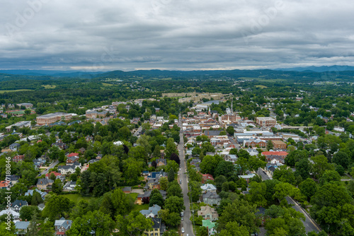 Aerial view of Lexington, Virginia