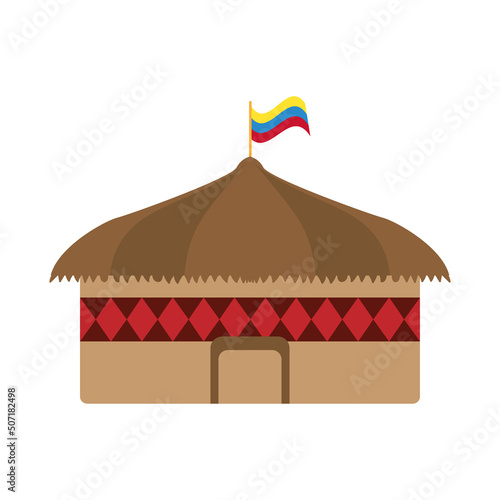 Isolated traditional indigenous house icon Vector illustration
