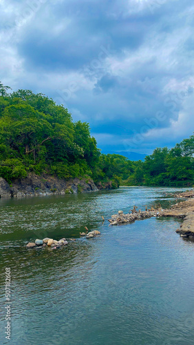 paz river. The Paz River is the natural border that divides the countries of Guatemala and El Salvador