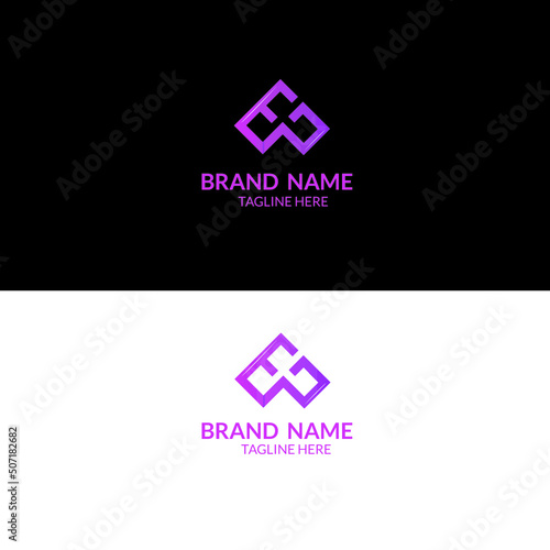 vector illustration combination initial letter e and p icon logo modern design
