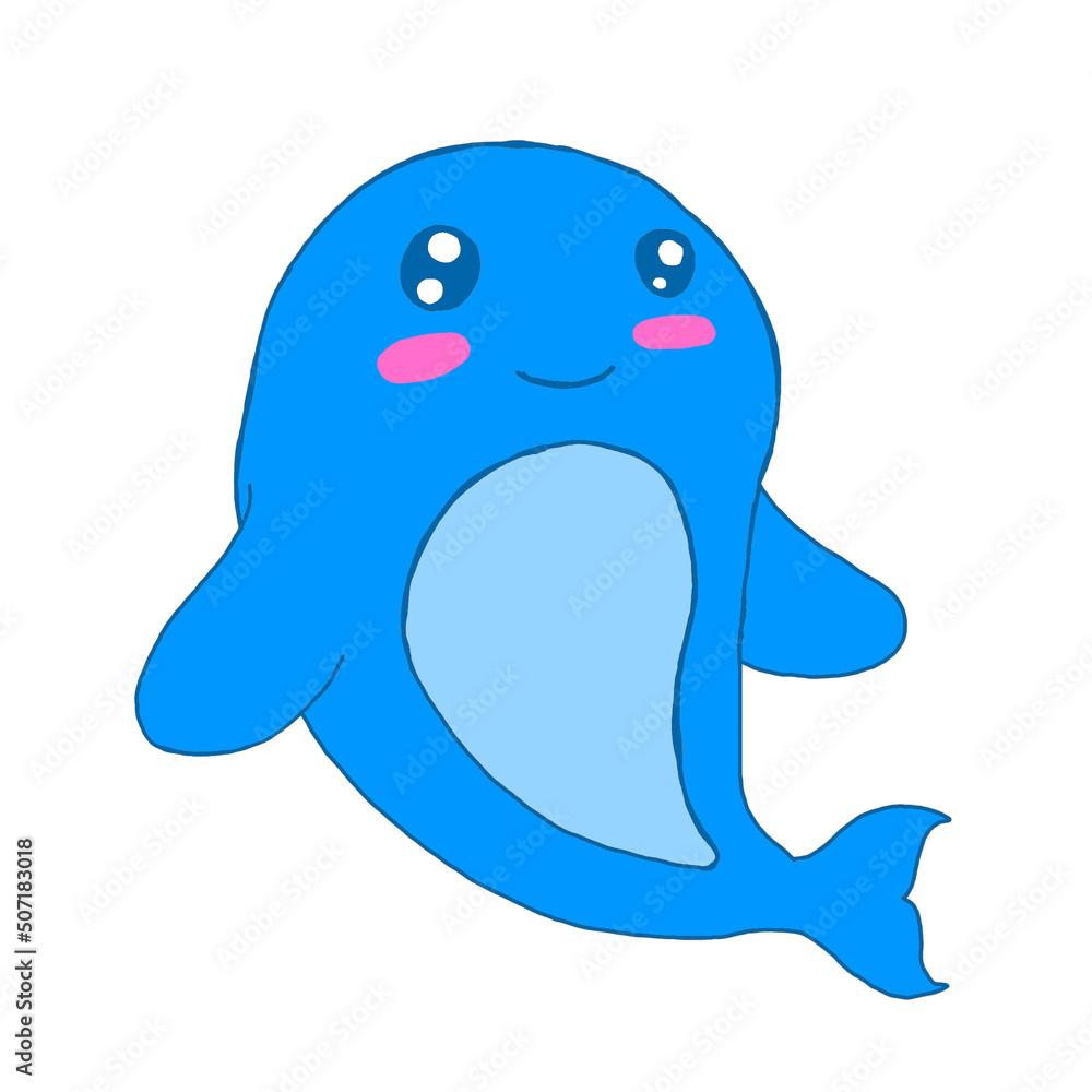 adorable whale character illustration adorable whale character illustration