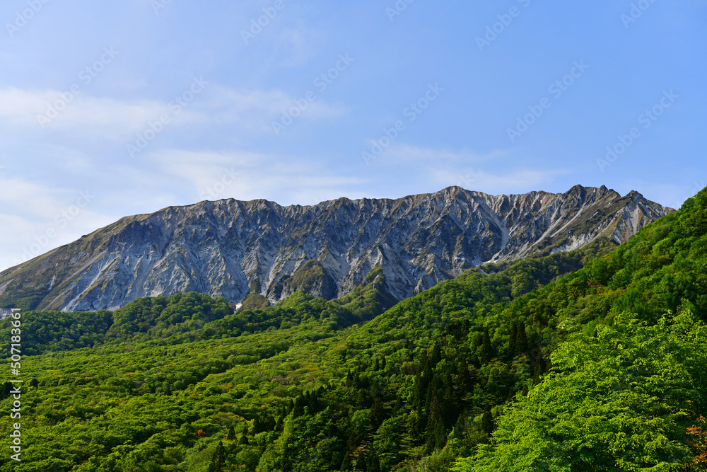Naklejka premium 南から見た大山（鳥取県・岡山県） 