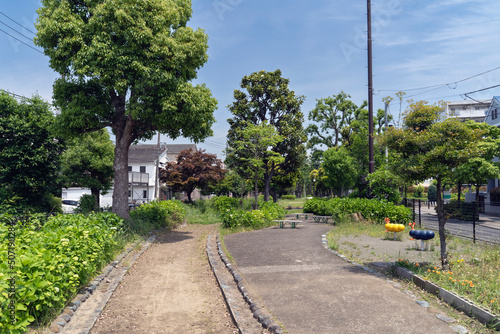 街の中の公園 Town Park Japan