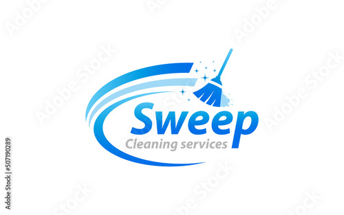 Illustration graphic vector of cleaning services concept logo design template