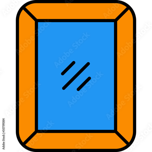 mirror outline color icon