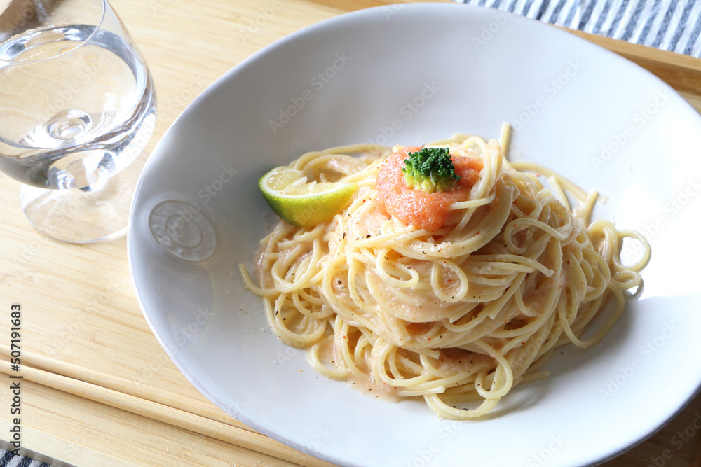美味しそうな明太子パスタランチ 美味しそうな明太子パスタランチ