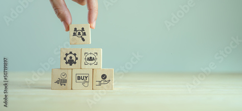 Canvas Print Customer behavior analytics