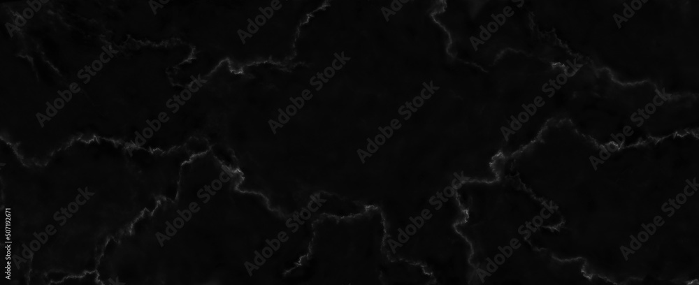 Panorama black marble stone texture for background or luxurious tiles floor and wallpaper decorative design.