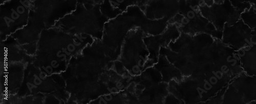 Panorama black marble stone texture for background or luxurious tiles floor and wallpaper decorative design.