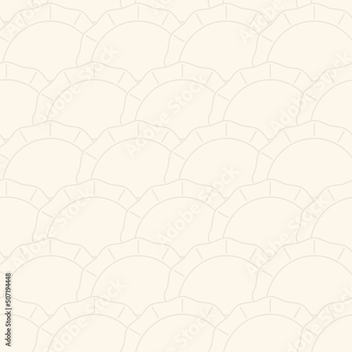 Jiaozi Chinese dumplings pattern seamless. Traditional food in China background