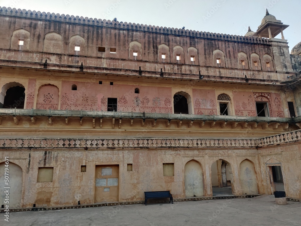 A royal fort in Jaipur- the pink city of India
