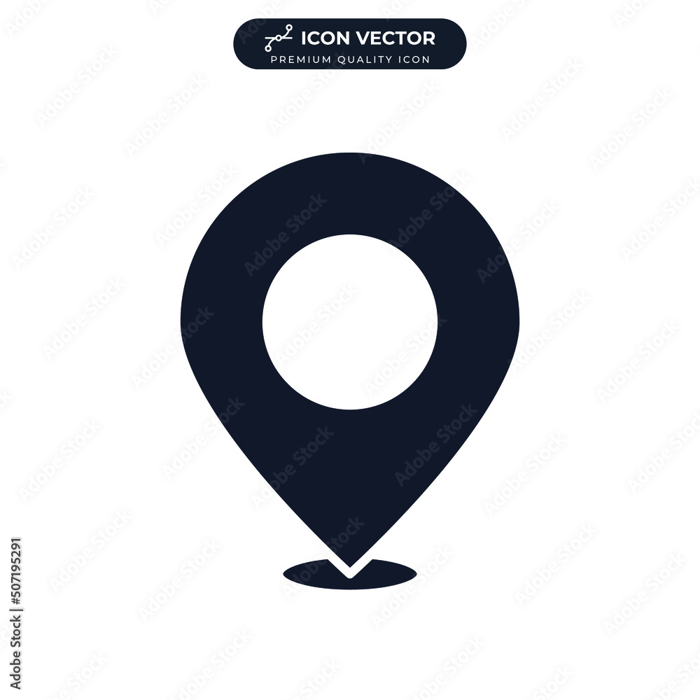 pin location icon symbol template for graphic and web design collection logo vector illustration pin location icon symbol template for graphic and web design collection logo vector illustration