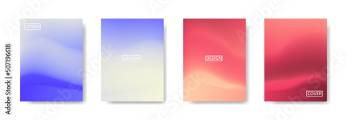 Set of abstract background with beautiful gradation color, colorful background for poster flyer banner backdrop.vertical banner.cool fluid background vector illustration