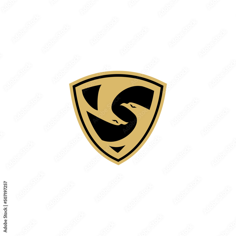 Shield Eagle elegant logo vector creative design Shield Eagle elegant logo vector creative design
