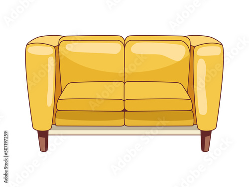 yellow sofa livingroom furniture