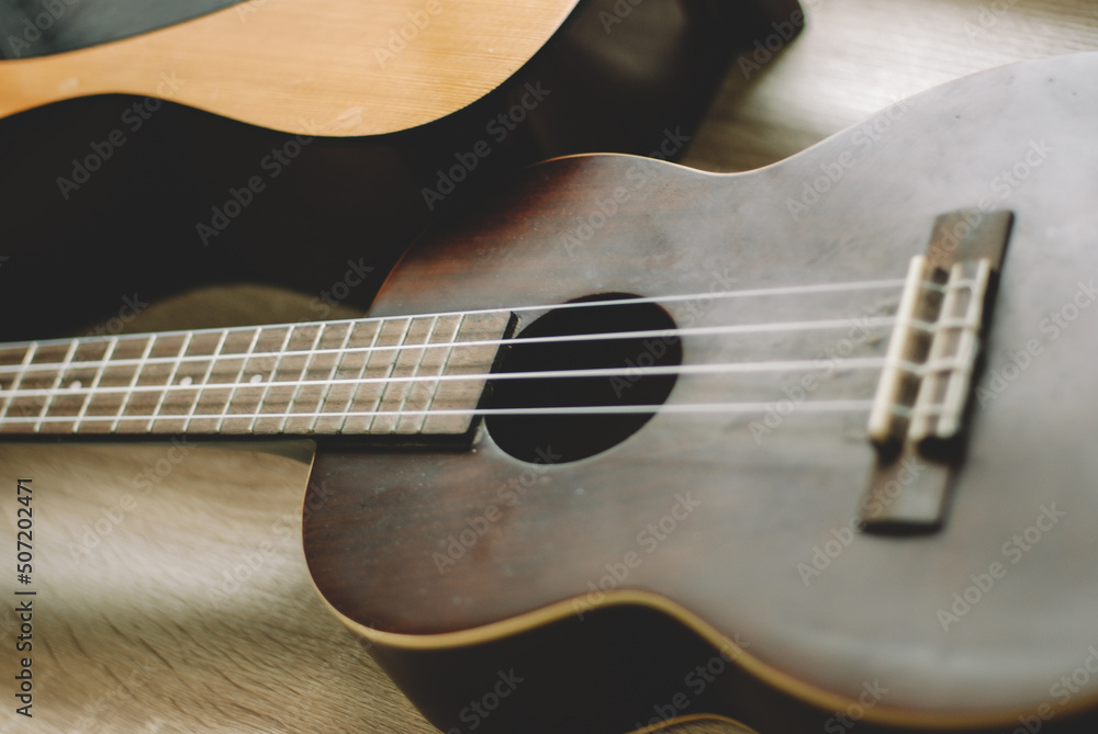 Obraz premium acoustic guitar edit with film tone