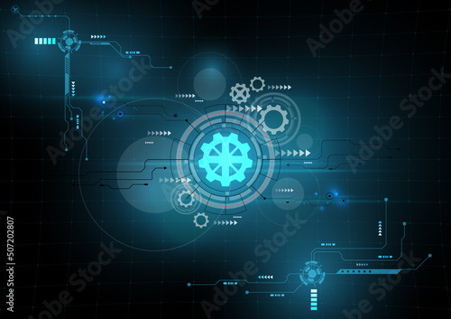 technology background with gears