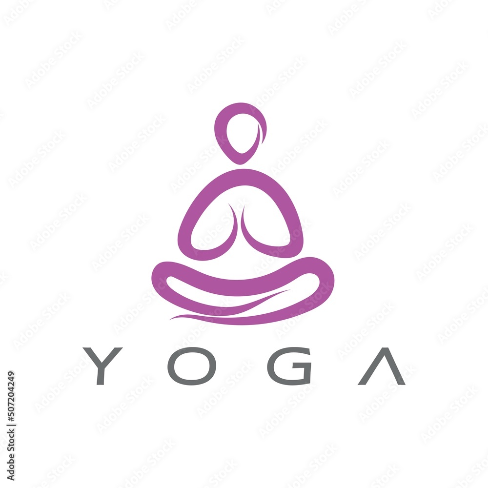 logo design of people doing yoga symbol icon illustration vector logo design of people doing yoga symbol icon illustration vector