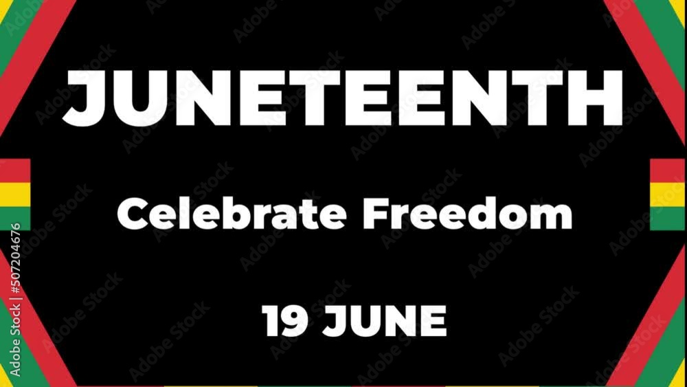 Juneteenth Freedom Day Animation Video. Juneteenth free-ish since June ...
