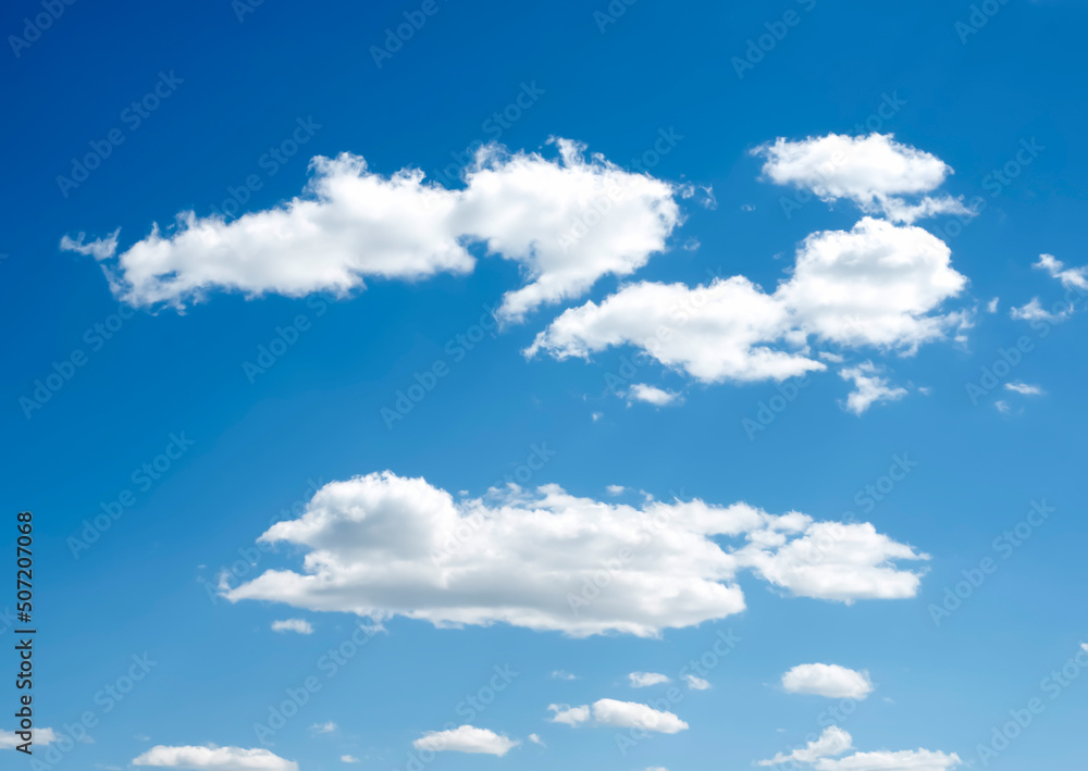 Fototapeta premium Blue sky with white clouds