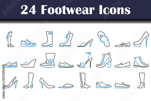 Footwear Icon Set