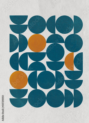 Photography Minimal style mid century geometric art print