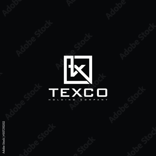 abstract initial letter T and X logo in white color isolated in black background applied for videography and photography logo also suitable for the brands or companies that have initial name TX or XT