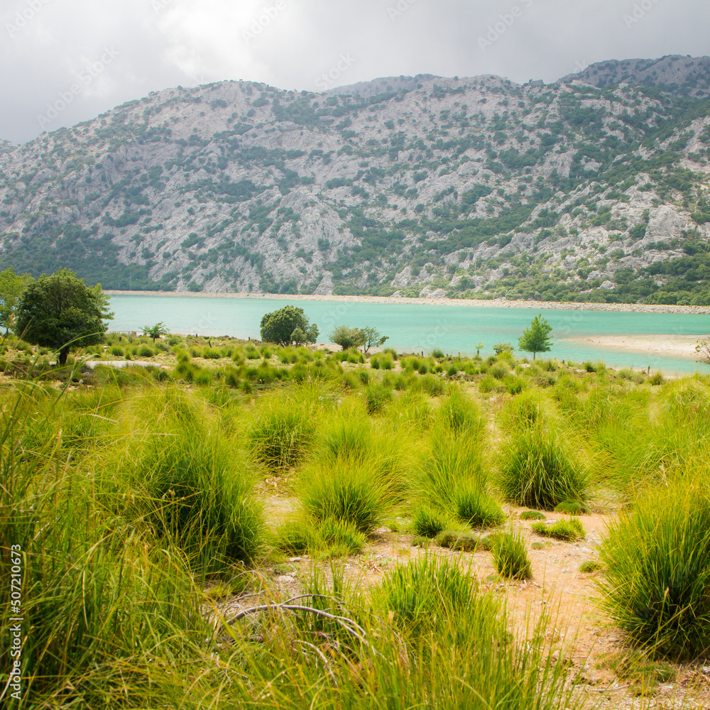 Lake in the mountains, Mallorca, Spain