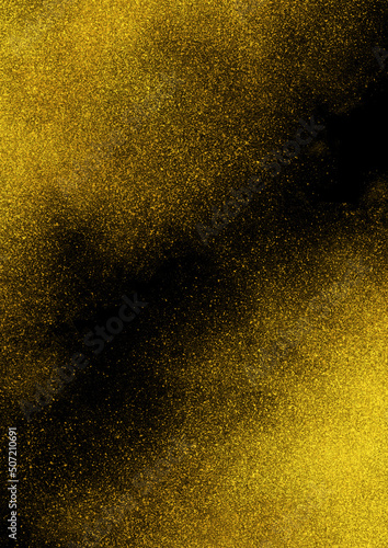 黒地に金粉の豪華な背景素材