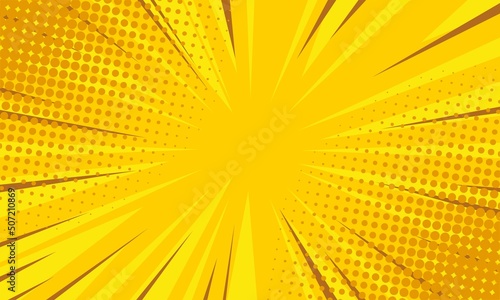 comic yellow abstract burst background