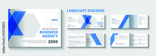 Modern and corporate business landscape brochure design template