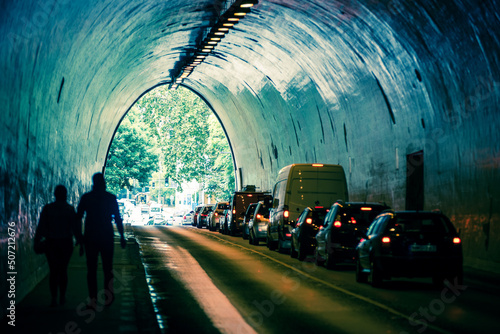 Tunnel in the city photo